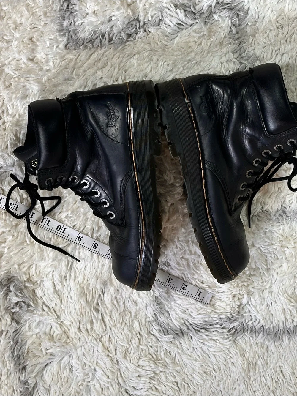 Dr. Martens Black Industrial Leather Work Boots